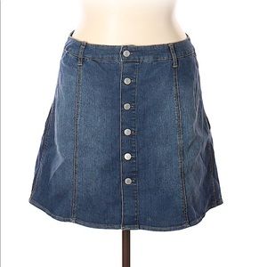 Denim A-Line Skirt